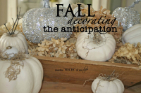 Fall decorating the anticipation