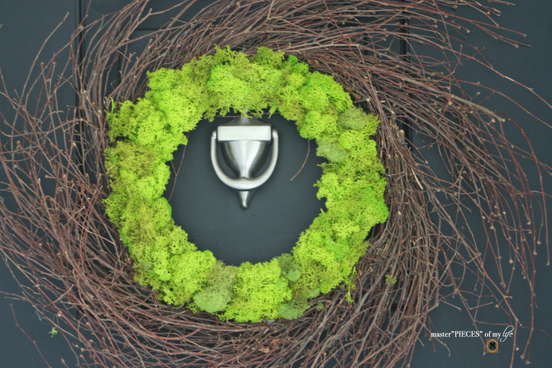moss wreath DIY