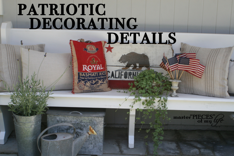 Patriotic decorating details