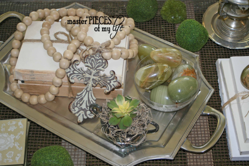 cross beaded garland