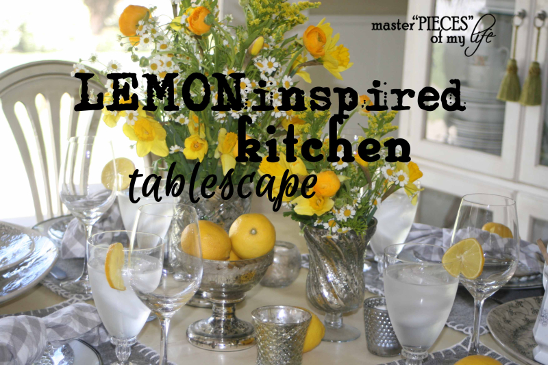 Lemon inspired tablescape