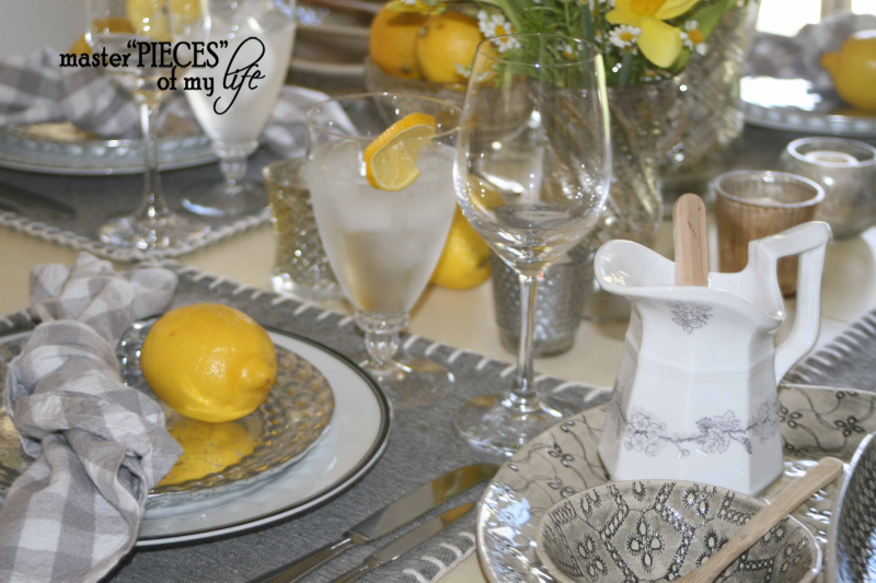 Lemon inspired tablescape7