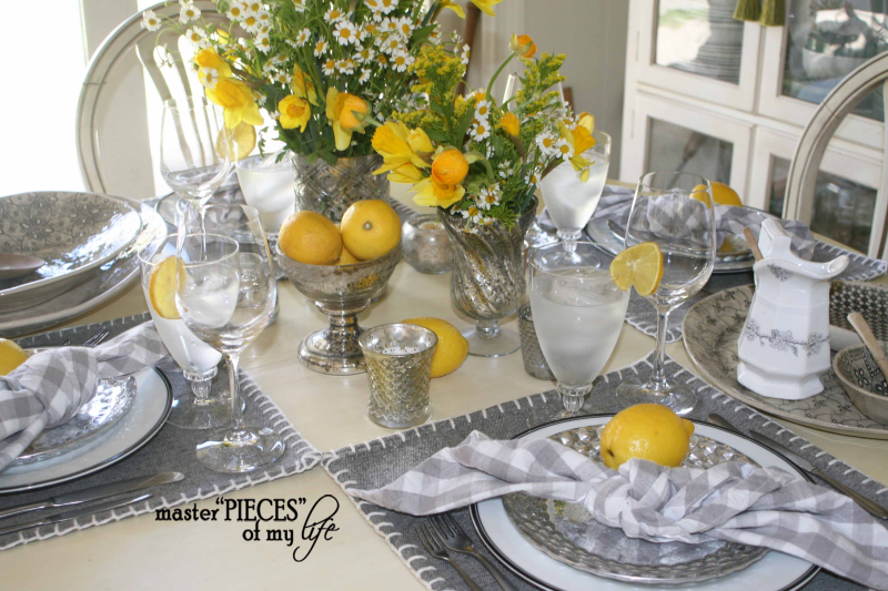 Lemon inspired tablescape10