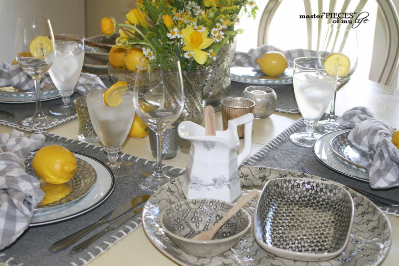 Lemon inspired tablescape12