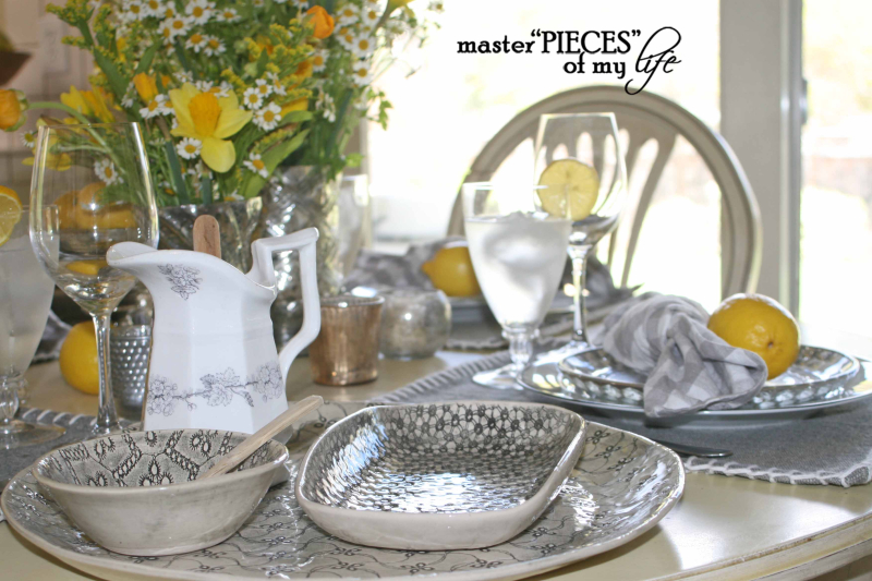 Lemon inspired tablescape13