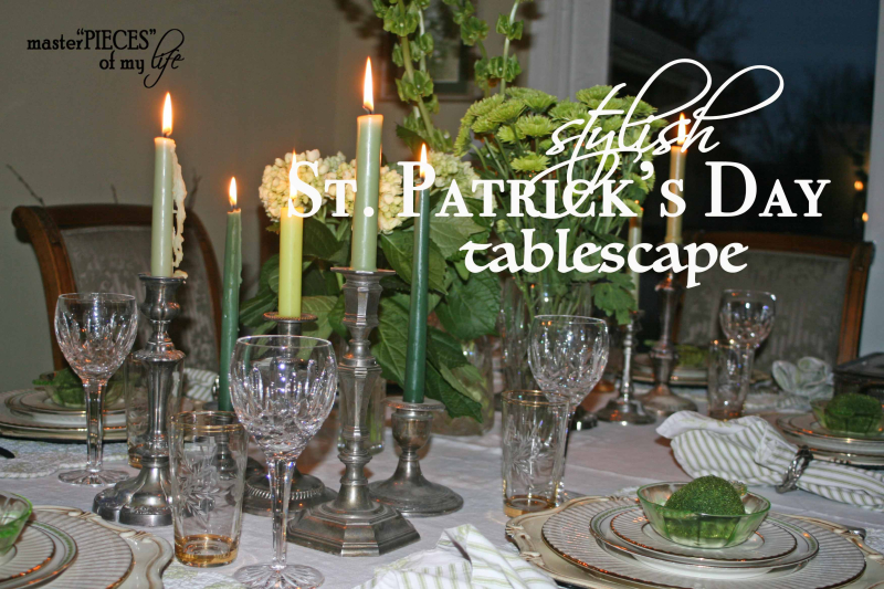 St. patricks stylish tablescape