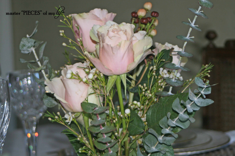 Romantic tablescape for 4-5