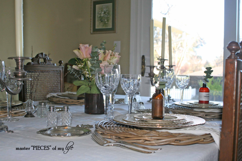 Romantic tablescape for 4-7