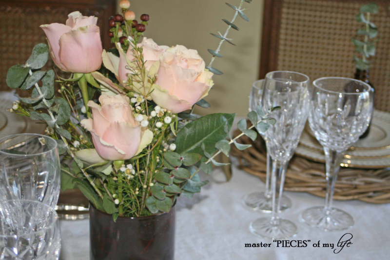 Romantic tablescape for 4-12