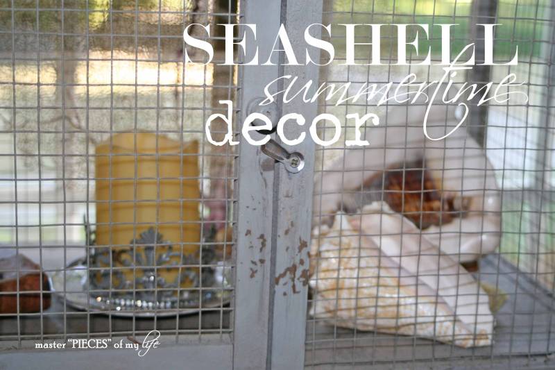 Seashell summertime decor