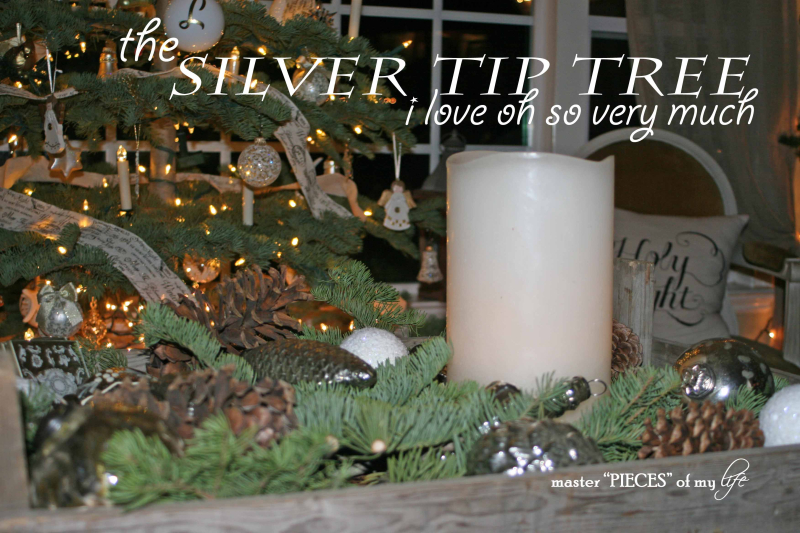 Christmas silver tip tree