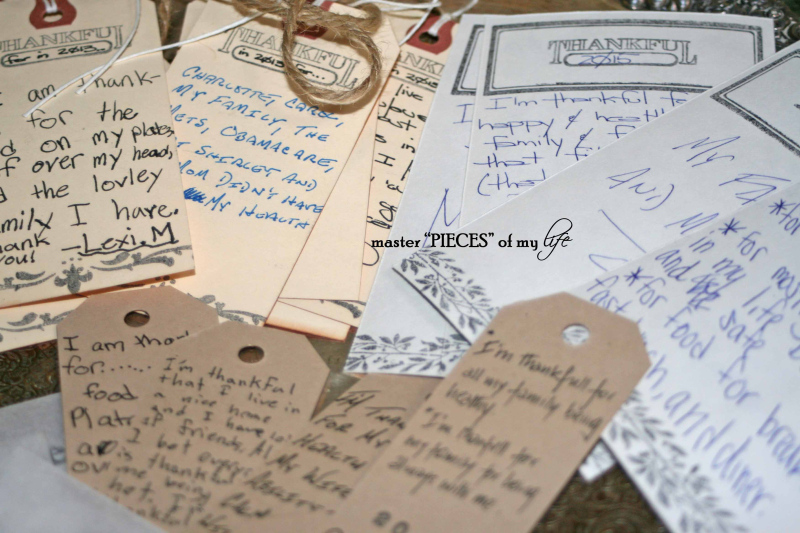 Thanksgiving grateful thoughts