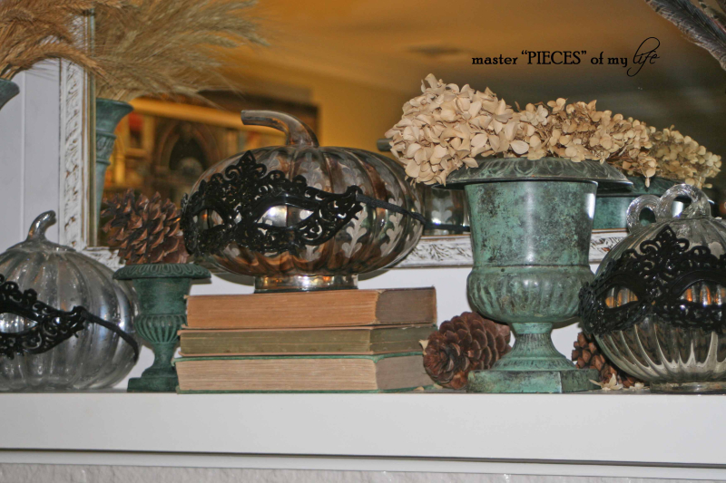 Halloween mantel evolution 1