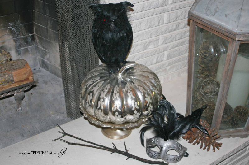 Halloween mantel evolution 5