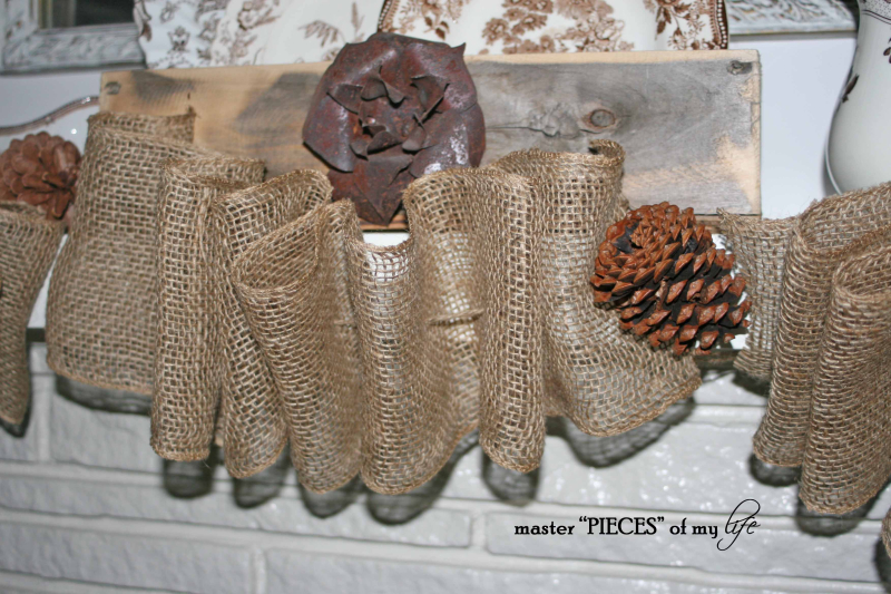 Burlap garland