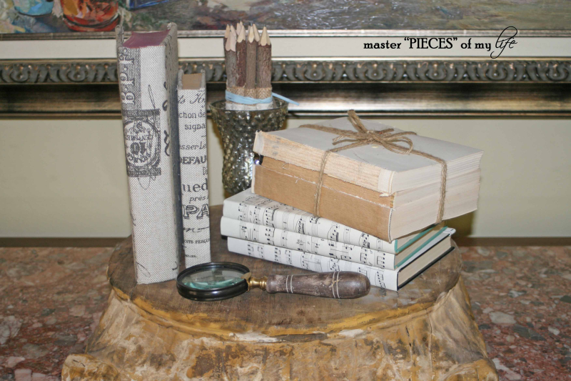 using books in home decor