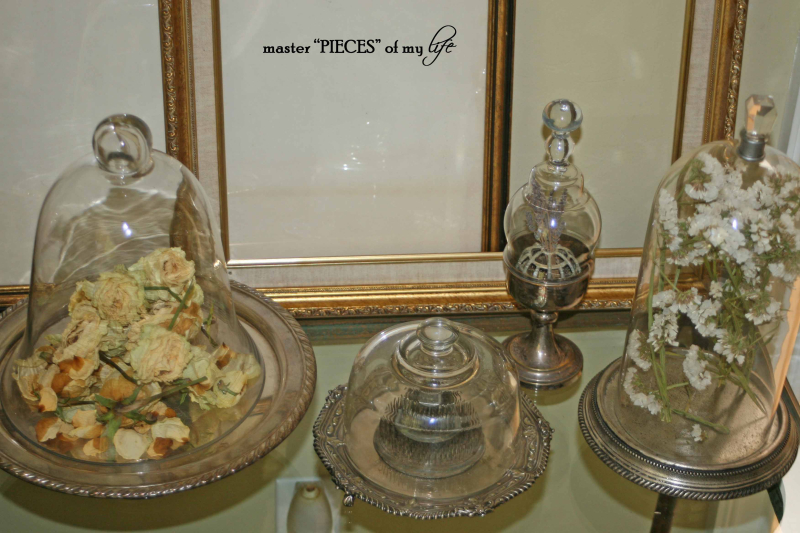 Cloches & dried flowers8