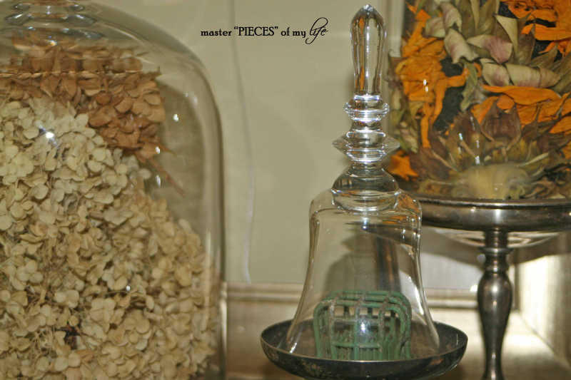Cloches & dried flowers12