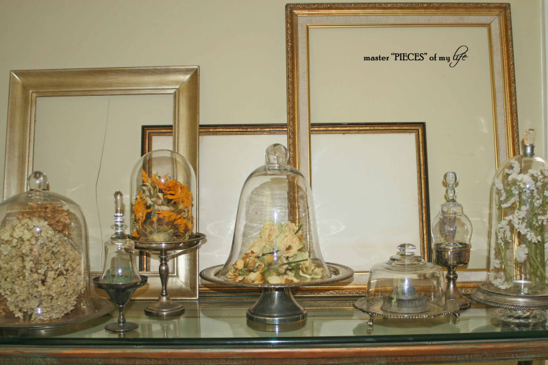 Cloches & dried flowers14