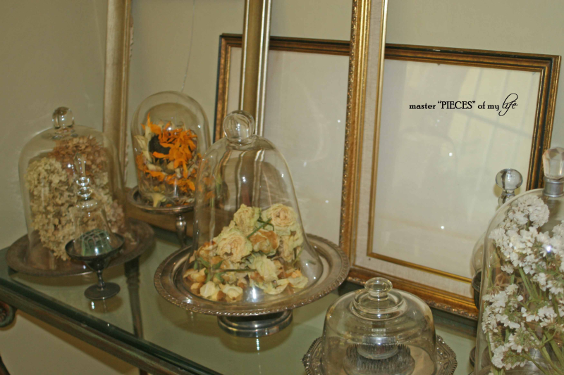 Cloches & dried flowers17