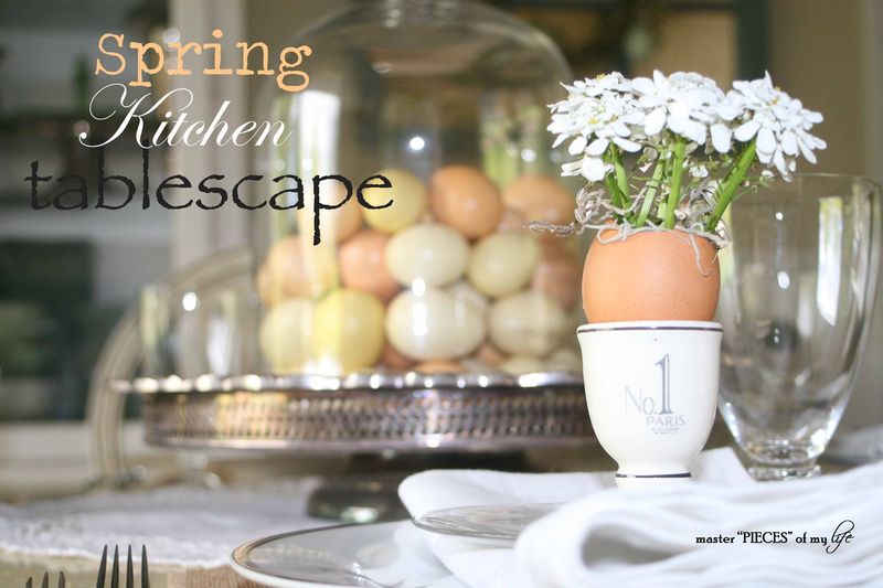 spring Easter tablescape