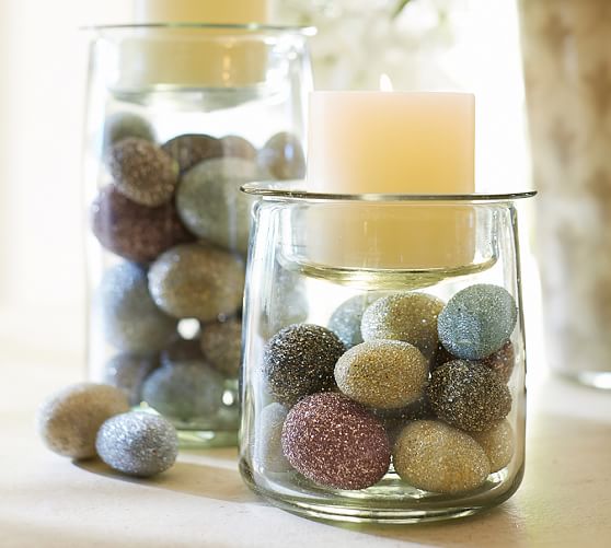 Glitter eggs pottery barn