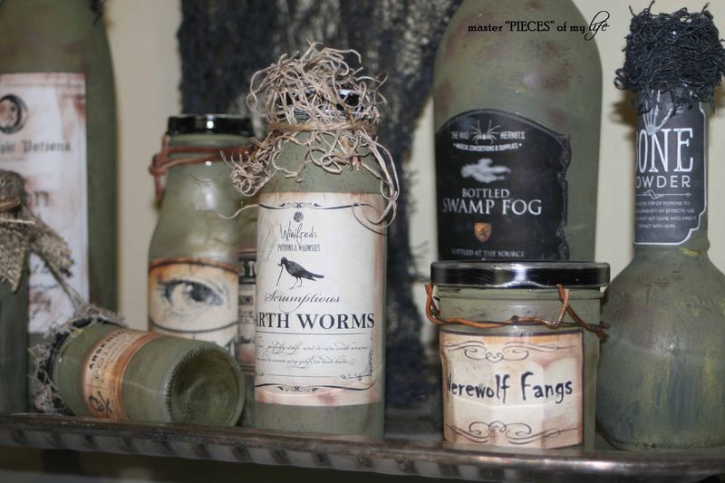 halloween potion bottles DIY