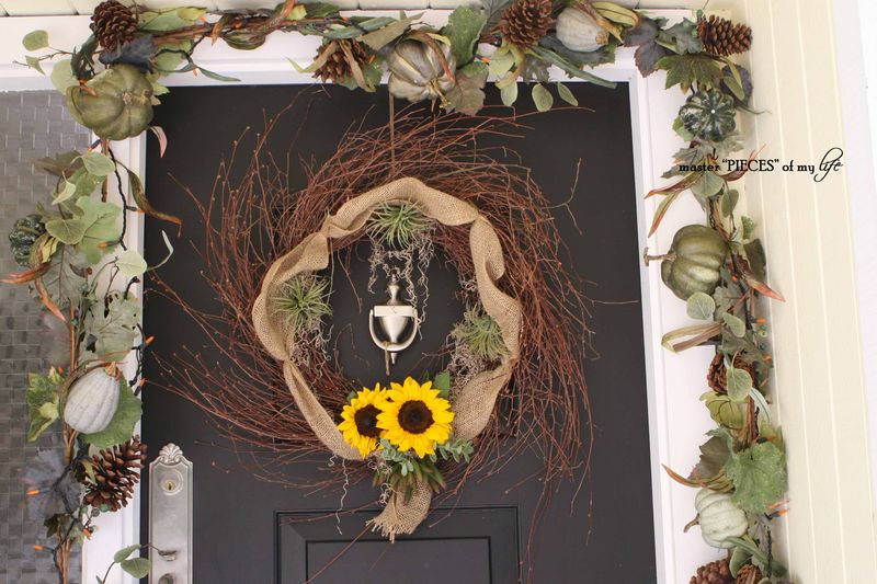 sunflower fall wreath
