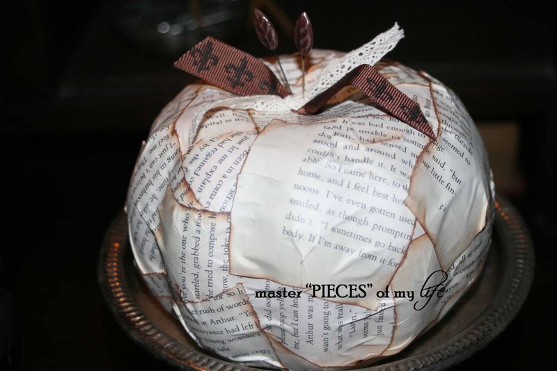 decoupage pumpkin
