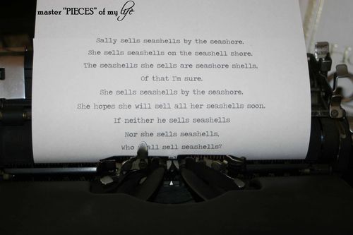 Typerwriter seashells 2