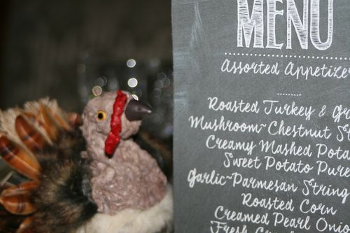 thanksgiving tablescape & menu