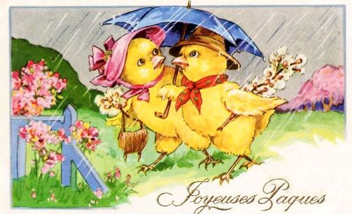 Easter raining chicks Easter raining chicks