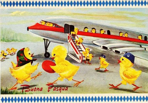 Easter chicks airplane Easter chicks airplane