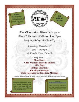Holiday boutique flyer