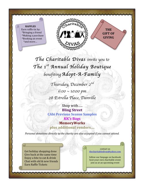 Holiday boutique flyer
