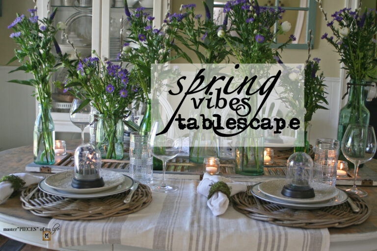 spring vibes tablescape
