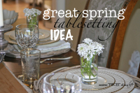 Spring tablesetting idea