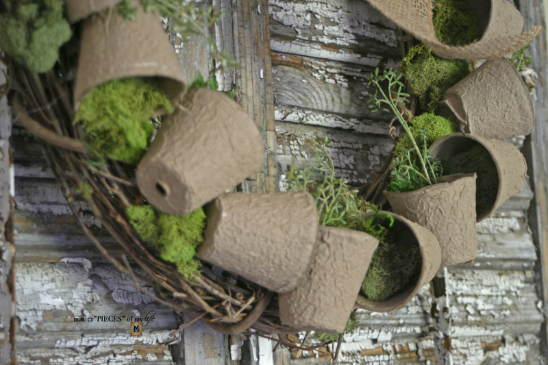 Spring grower pot wreath 2