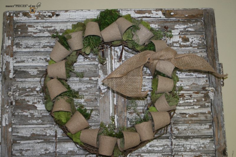 Spring grower pot wreath 7