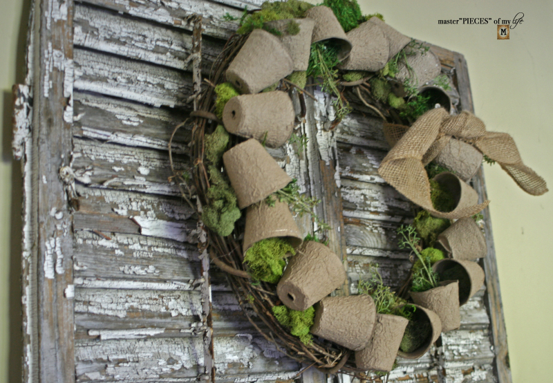 Spring grower pot wreath 8