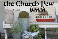 Church pew bench