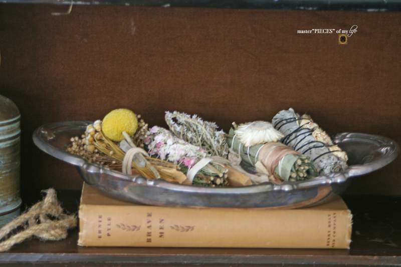 Spring decor on secretary desk 9