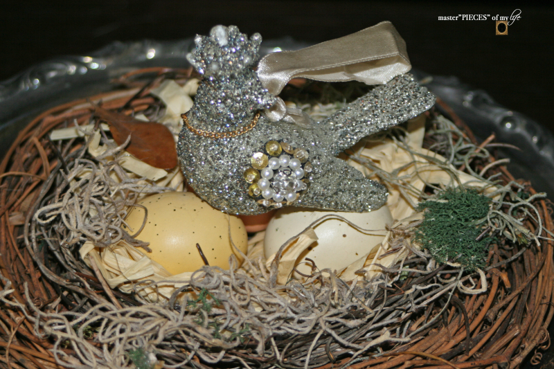 Spring decor on secretary desk 11