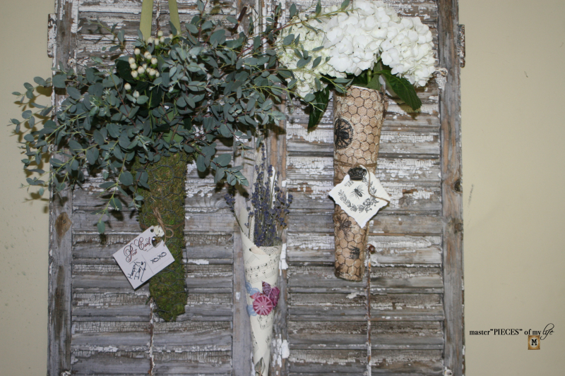 Floral cone bouquets DIY 2