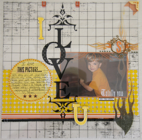 the one photo layout