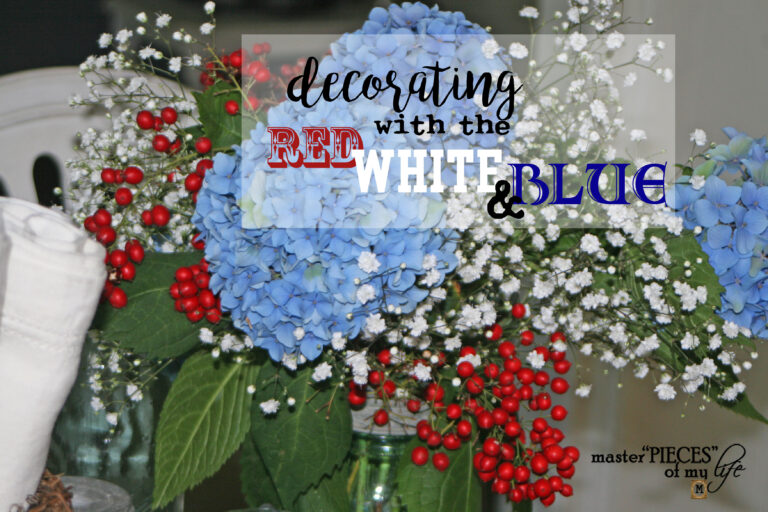 decorating with the red white & blue