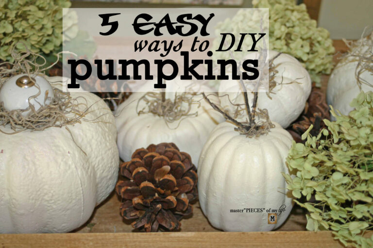 5 easy ways to DIY pumpkins