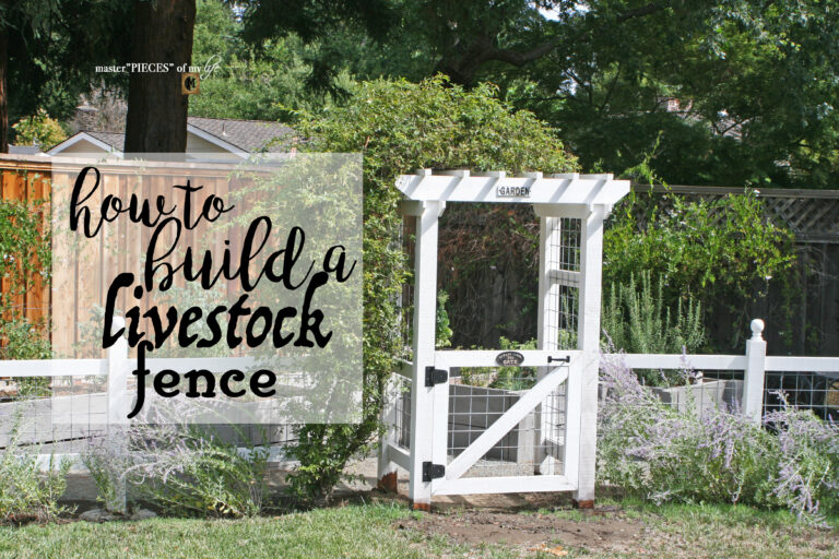 how to build a livestock fence