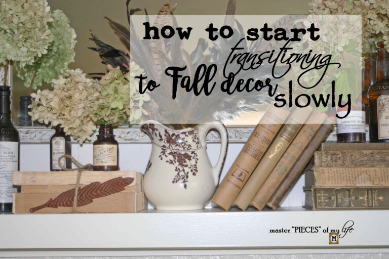 how to start transitioning to fall decor slowly