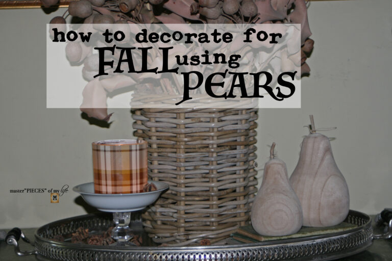 how to decorate for fall using PEARs